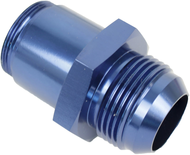 Proflow Inlet Fittings, Aluminium, -16 AN Male to 1 3/16 in. Straight Cut Male, Blue Anodised