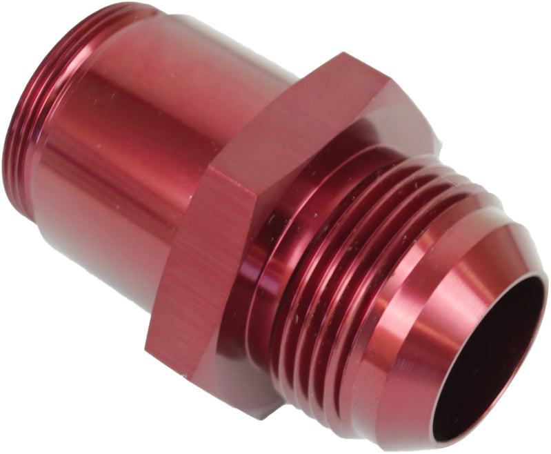 Proflow Inlet Fittings, Aluminium, -16 AN Male to 1 3/16 in. Straight Cut Male, Red Anodised