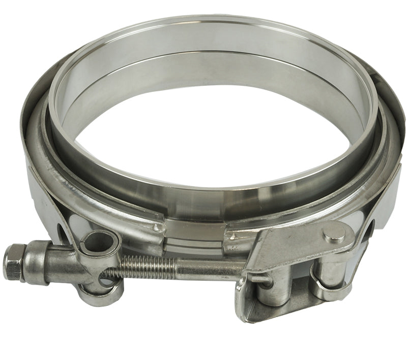 Proflow V-band Exhaust Clamp Quick Release Stainless Steel, Natural, 2.50 in. O.D. Pipe, Kit