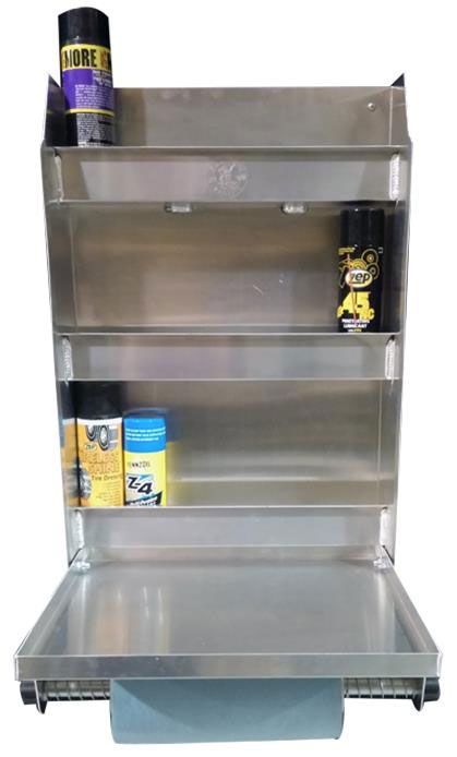 Medium Trailer Cabinet with Fold Down Work Tray 18.75"W x 30"H x 5.5"D PIT-323