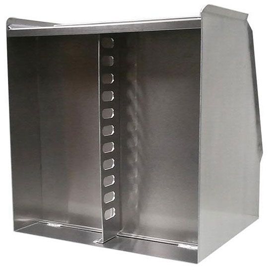 1 Bay Wall Mount Helmet Shelf with Hanger 14.25"W x 12"H x 15"D PIT-330