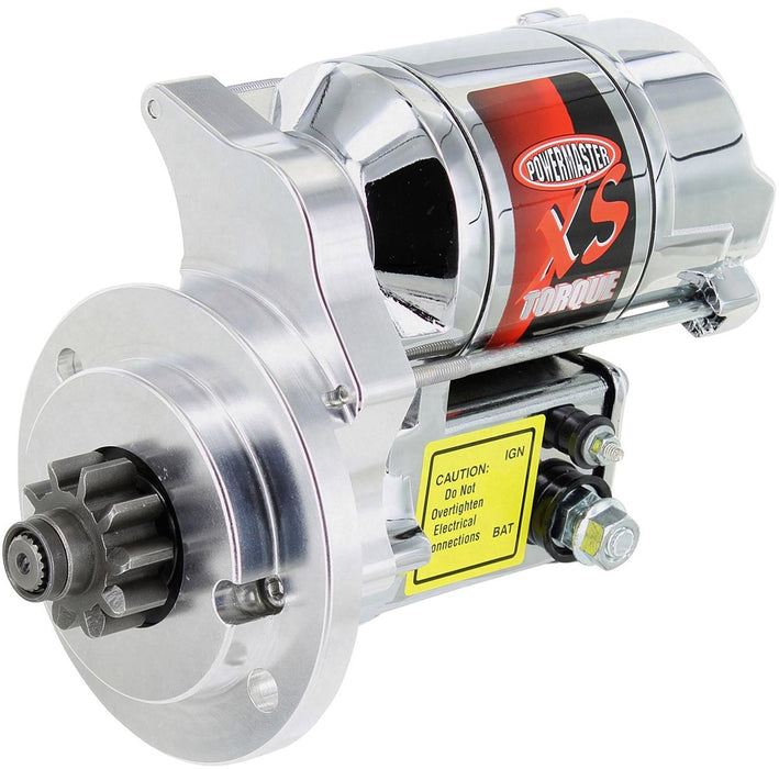 Powermaster XS Torque Starter Motor - Chrome Finish PM19507