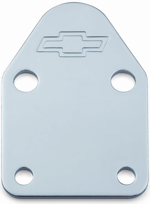 Fuel Pump Block-Off Plate Chrome with Bowtie Logo PR141-210