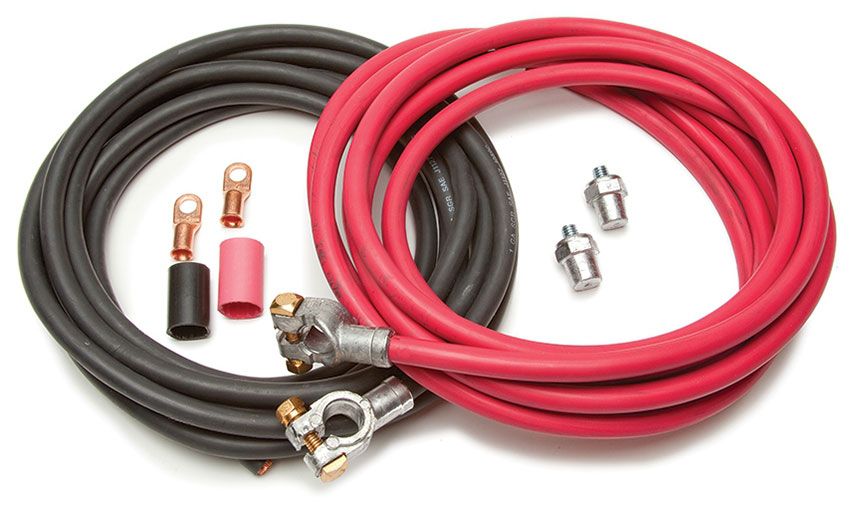 Remote Mount Battery Cable Kit - 16ft. Red & 16ft. Black Cables PW40105