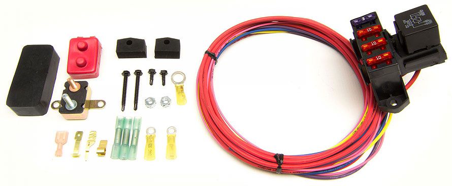 3 Circuit Weather Resistant Auxiliary Fuse Block Kit PW70213