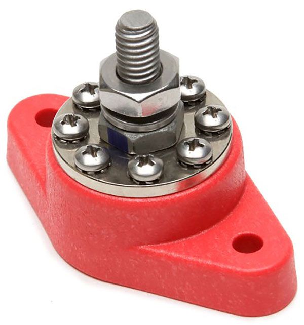 8-Point Distributor Block, Red PW80114