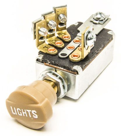 Universal Headlight Switch with Plastic Knob PW80154