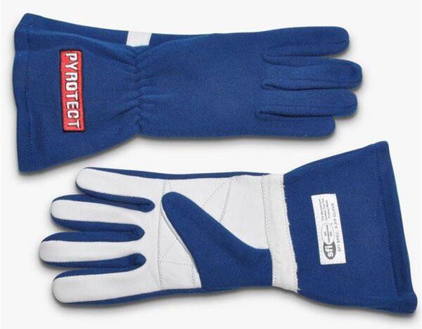 Two Layer Blue Racing Gloves (Small) PYG2130000