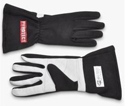 Two Layer Black Racing Gloves (Large) PYG2410000