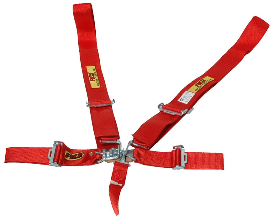 5 Point 3" Latch Type Racing Harness - Red RCI9210B