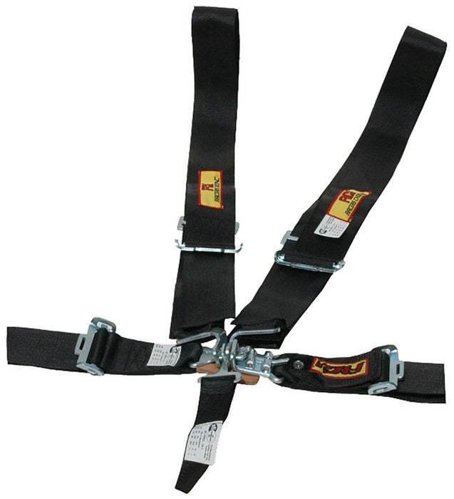 5 Point 3" Latch Type Racing Harness - Black RCI9510D