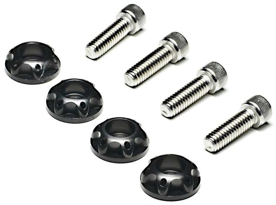 Billet Front Fender Bolt Kit (12 Bolts/Washers) - Natural Finish RING50650-5010N