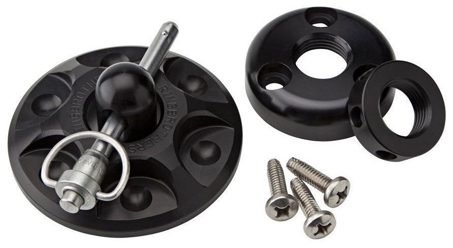 Billet Bonnet Pin Kit - Black Finish RING50650-5511B