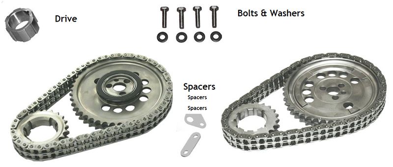 Timing Chain Set Nitrided With Torrington ROCS10020