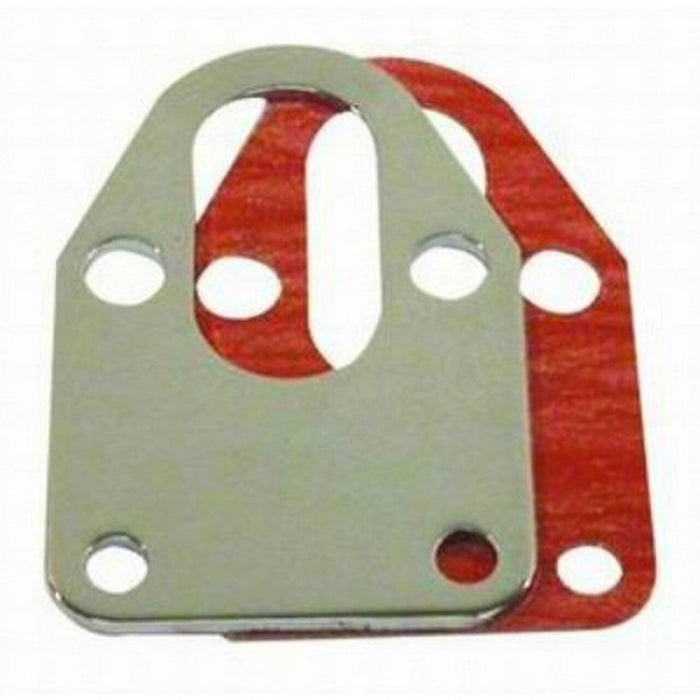 Chrome Steel Fuel Pump Mounting Plate Including Gasket, Plain Finish RPCR2310