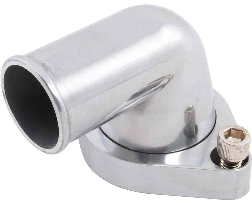 Polished Aluminium 90° Swivel Thermostat Housing, O-ring Style RPCR6009