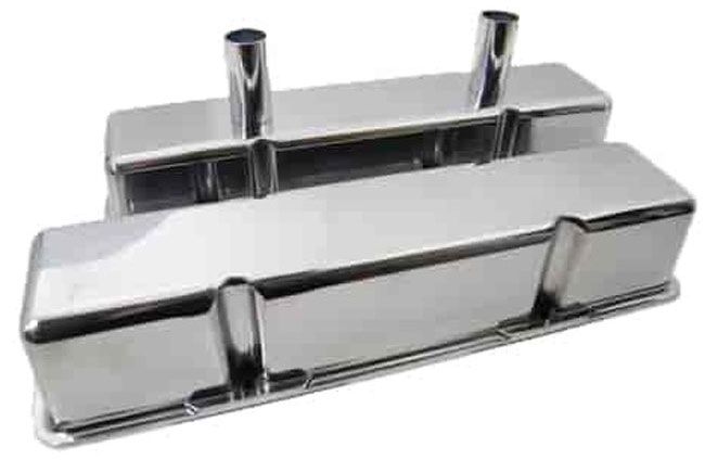 Aluminum Circle Track Baffled Valve Covers - Polished RPCR6140