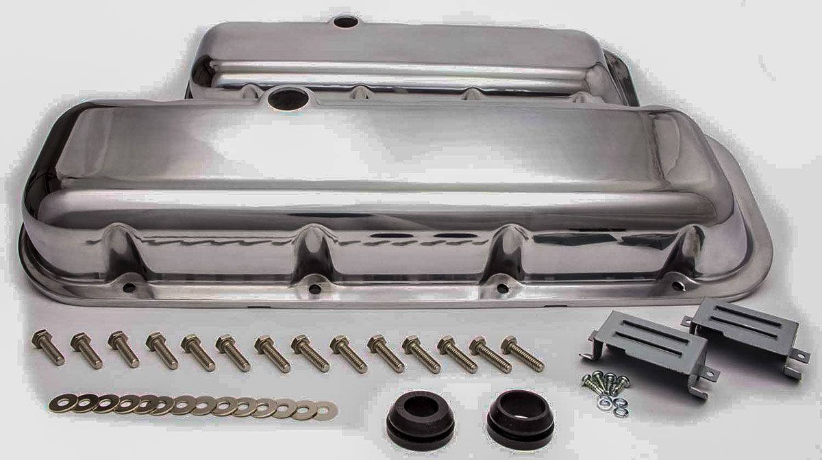 Polished Aluminium Short (2-7/8&qout;)Baffled Valve Covers RPCR6231-2