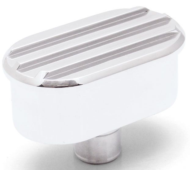 Nostalgic Polished/Satin Billet Aluminium PVC Breather, Finned Style RPCR6504