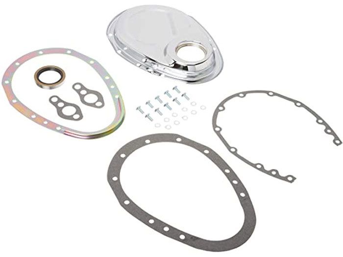 Chrome Steel 2-Piece Timing Chain Cover RPCR7122