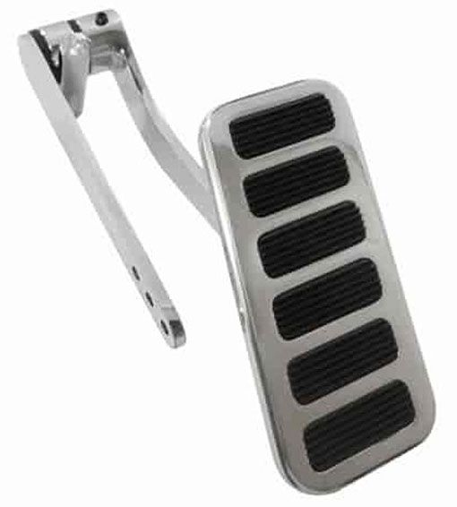 Aluminium Throttle Pedal with Rubber Insert (Polished Finish) RPCR8600POL