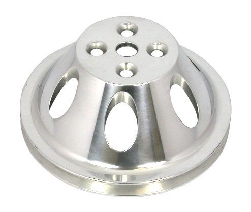 Polished Aluminium Water Pump Upper Pulley, Single Groove, 6.60" Dia RPCR8840POL