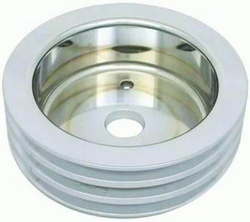 Satin Aluminium Crankshaft Lower Pulley, Triple Groove, 6.60" Dia RPCR8849POL