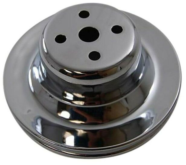 Chrome Steel Water Pump Upper Pulley, Single Groove 6" Dia, 2-1/4" Deep RPCR8970