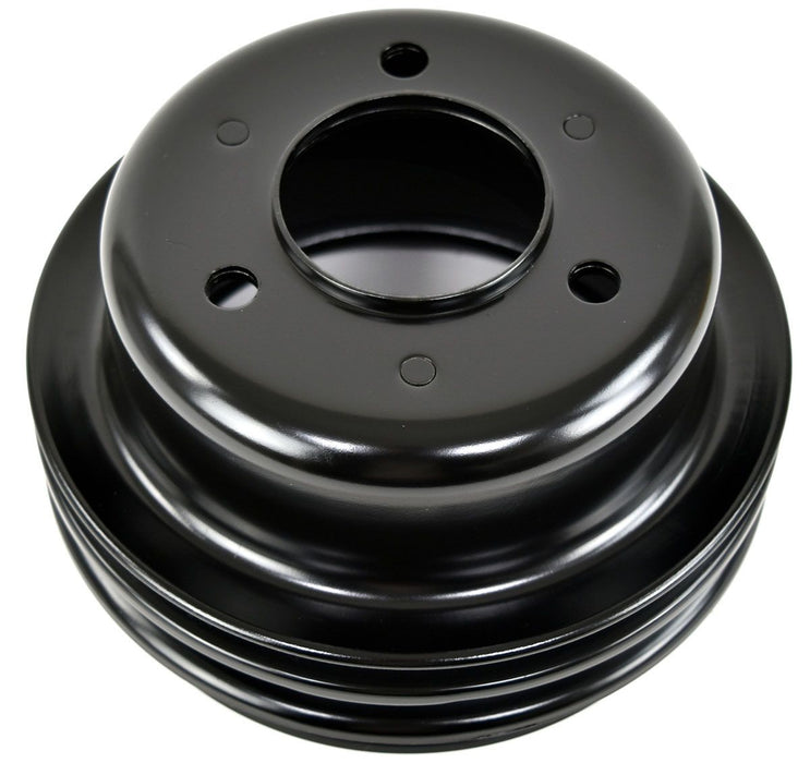 Black Steel Crankshaft Lower Pulley, Single Groove 6-5/8" Dia, 2" Deep RPCR8971B