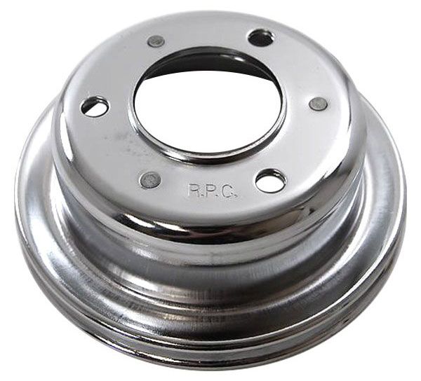 Chrome Steel Crankshaft Lower Pulley, Single Groove 6-5/8" Dia, 2" Deep RPCR8971