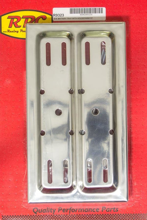 Stainless Steel Battery Tray Kit 7-1/2" x 13-1/4" RPCR9323