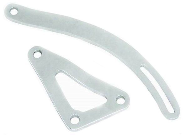 Chrome Steel Alternator Bracket Top & Bottom RPCR9456