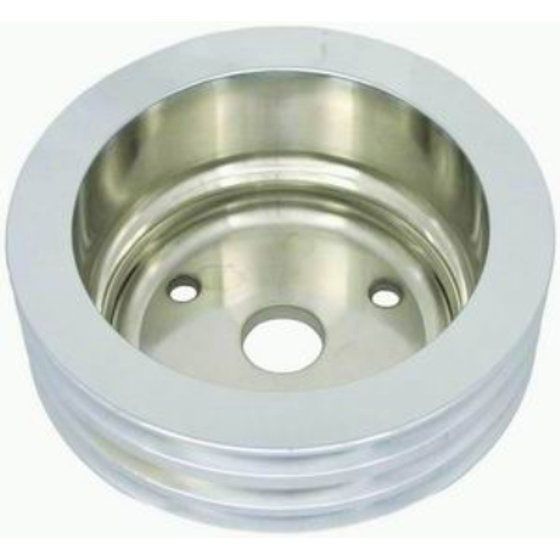 Polished Aluminium Crankshaft Pulley, Triple Groove , 6.60" Dia RPCR9486POL