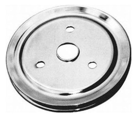 Chrome Steel Crankshaft Lower Pulley, Single Groove 6.80" Dia, 1.75" Bolt Circle