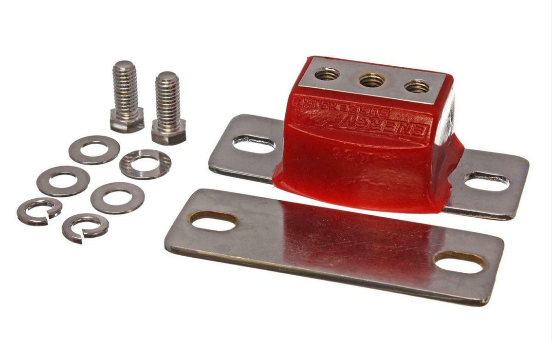 Locking Gearbox Mount, Chrome With Red Urethane RPES3-1132R