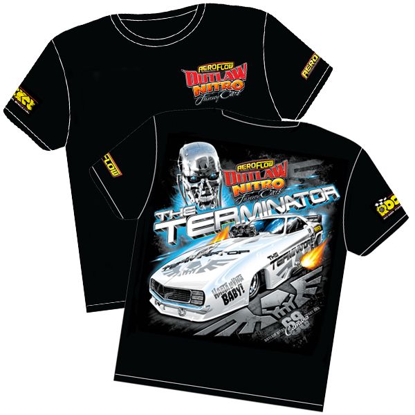 The Terminator' Camaro Outlaw Nitro Funny Car T-Shirt RTTERM-LARGE