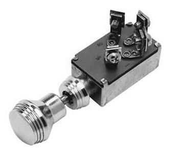 SO-CAL Speed Shop Polished Art Deco Keyless Ignition Switch SO001-60753