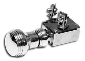 SO-CAL Speed Shop Polished Art Deco Push Horn Switch SO001-60766