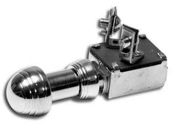 SO-CAL Speed Shop Polished 40 Style Knob Push Horn Switch SO001-60768