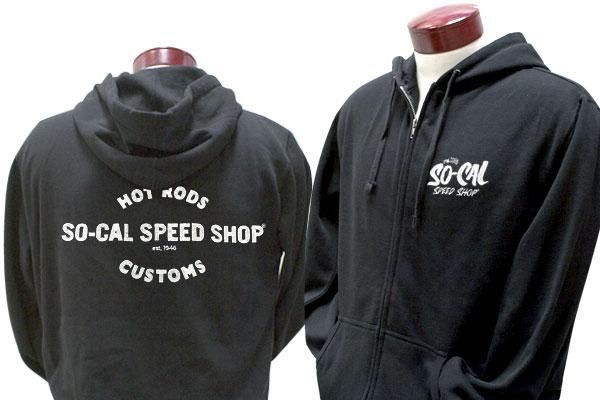 SO-CAL Speed Shop Vintage Zip-Up Hoodie SOSSM-7009SC10X