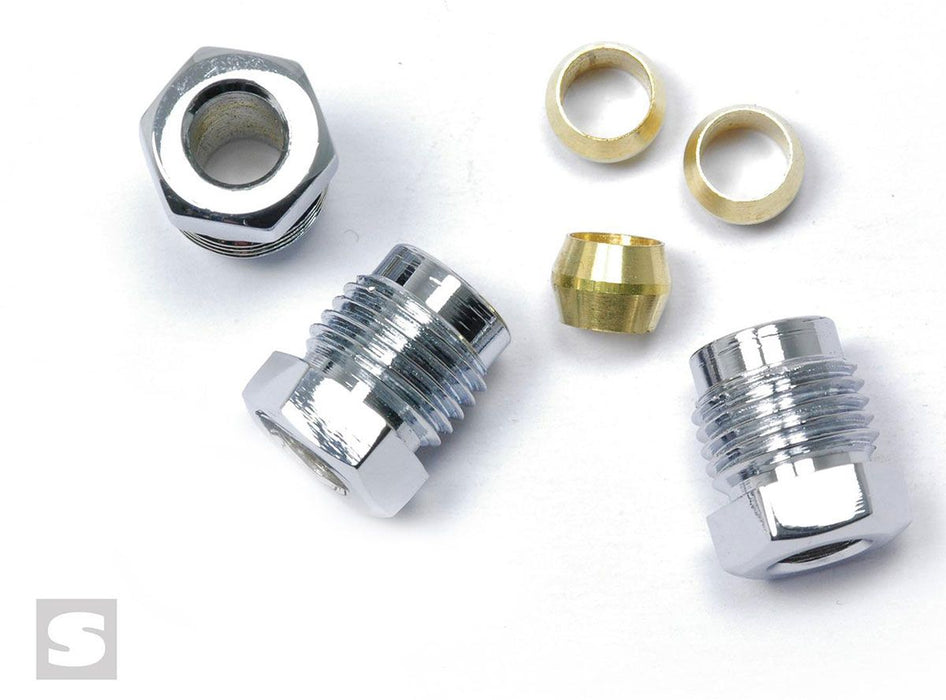 Chrome Ford Nut Compression Fittings STROM9081K-CHR