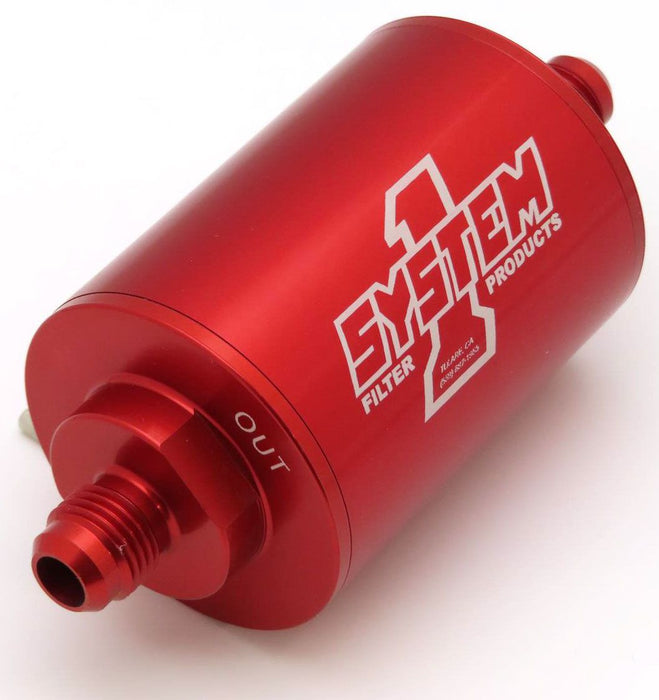 Pro Street Billet In-Line Fuel Filter Red Anodized SY200-201406