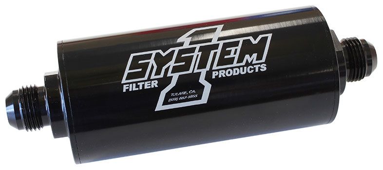 Medium Inline Billet Fuel Filter -6 End, 6" Long, 2" Dia., 35 Micron SY201-20340