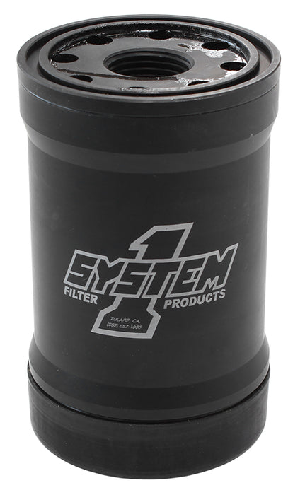 Spin On Oil Filter 5-1/4" Long Black Anodized with Metric Threads SY210-514