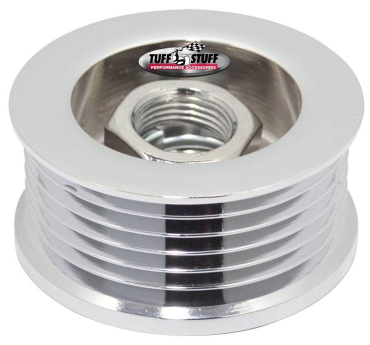 Chrome Billet Steel Alternator Pulley TUF7610A