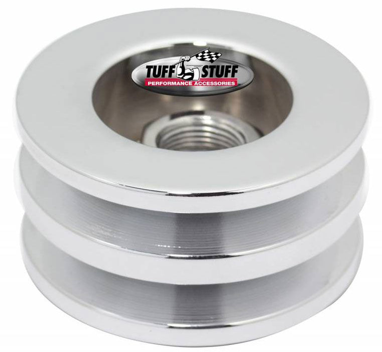 Chrome Billet Steel Alternator Pulley TUF7610F