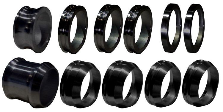 600 Axle Spacer Kit, Black TXRC-600-SU0453B