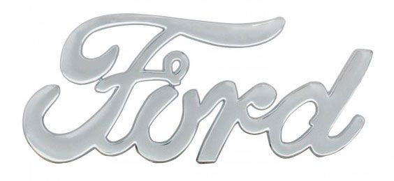 Chrome Ford Script Emblem UPA6108