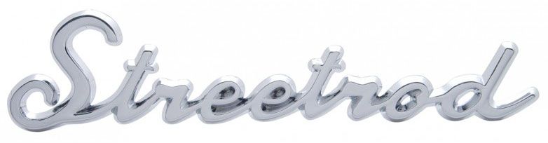 Chrome Streetrod Script Emblem UPA6202