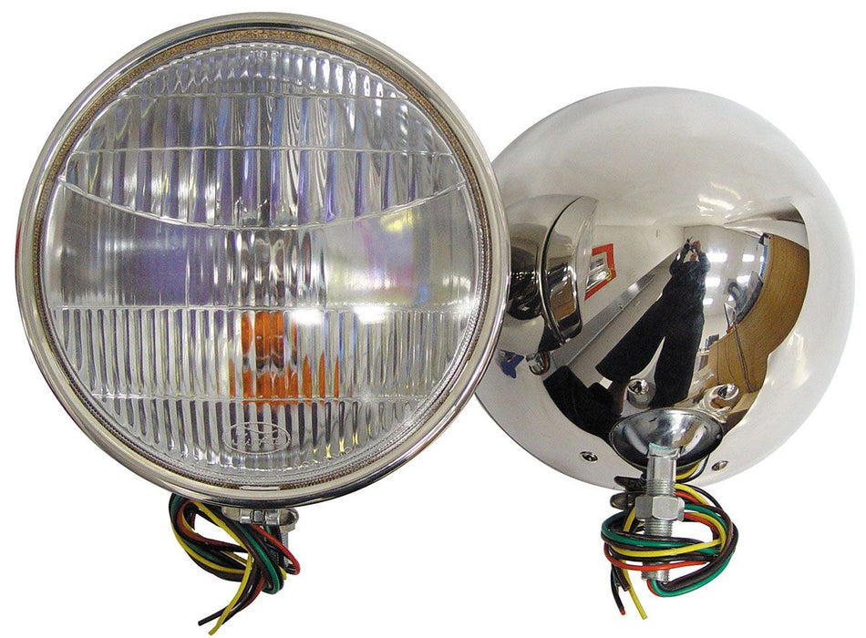 Vintique Inc S/S Head Lamps With Turn Signal VI40-13000-QSTS